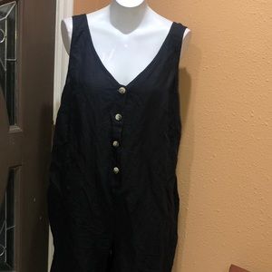 Topshop NWT linen cropped jumpsuit